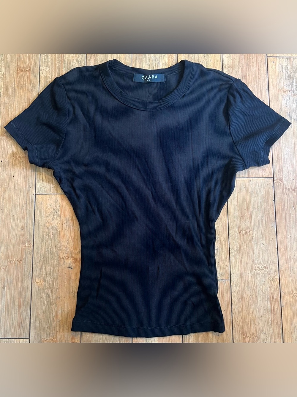 FewModa caara soft ribbed lounge modal tee black medium